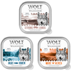 Image de Lot mixte Wolf of Wilderness Adult pour chien - 6 x 150 g : 2 x poulet, 2 x poisson, 2 x porc