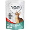 Image de Concept for Life Sterilised Cats en gelée boeuf sans céréales pour chat - 12 x 85 g