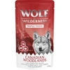 Image de Wolf of Wilderness "Triple Taste" 12 x 125 g pour chien Canadian Woodlands - boeuf, cabillaud, dinde