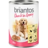 Image de Briantos Bouchées en sauce 6 x 415 g pour chien - poulet, carottes
