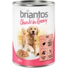 Image de Briantos Bouchées en sauce 6 x 415 g pour chien - dinde, carottes