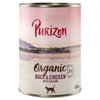 Image de 6x400g Organic Purizon canard, poulet nourriture humide pour chats