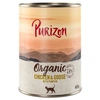 Image de 6x400g Organic Purizon poulet, oie nourriture humide pour chats