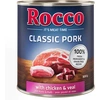 Image de Rocco Classic Pork 6 x 800 g pour chien poulet, veau
