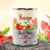 Image de Testez-les ! Croquettes, boîtes et friandises Purizon pour chien - Boîte à l'unité Single Meat boeuf, fleurs d'hibiscus (400 g)