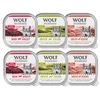 Image de 6x300g Wolf of Wilderness Adult lot mixte : boeuf, dinde, agneau Nourriture humide pour chien