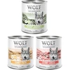 Image de Wolf of Wilderness Adult  Expedition  6 x 800 g pour chien - lot mixte : Stony Creek, Sandy Path, Steep Journey