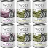 Image de Wolf of Wilderness Senior 6 x 400 g pour chien - Lot mixte : agneau & poulet, canard & veau