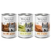 Image de Lot mixte Wolf of Wilderness Adult pour chien - 6 x 400 g: agneau, sanglier, poulet
