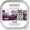 Image de 6 x 300 g Wolf of Wilderness Senior Wild Hills canard et veau, nourriture humide pour chien