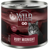 Image de Wild Freedom Adult "Red" 6 x 200 g - sans céréales pour chat - Ruby Midnight - porc, boeuf, lapin