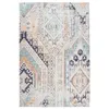Image de Tapis Ethnique à Poils Courts "Indiana II" Bleu 120 x 170 cm