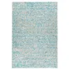 Image de Tapis en Cuir Fait Main "Finish" Turquoise & Or 200 x 290 cm