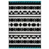 Image de Tapis Ethnique à Poils Courts "Broadway IV" Blanc 80 x 150 cm