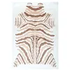 Image de Tapis Imprimé Animal "Rabbit" Beige & Marron 160 x 230 cm