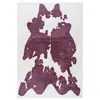 Image de Tapis Imitation Fourrure "Rabbit" Violet & Blanc 120 x 160 cm