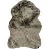Image de Tapis Arrondi Imitation Fourrure "Tender" Vert 60 x 90 cm