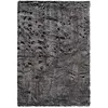 Image de Tapis Imitation Fourrure à Poils Longs "Tender" Anthracite 80 x 150 cm