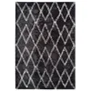 Image de Tapis Tissé Géométrique "Orlando" Anthracite 200 x 290 cm