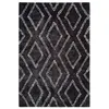 Image de Tapis Imprimé Losange "Orlando" Anthracite 80 x 150 cm
