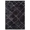 Image de Tapis Géométrique "Orlando" Anthracite 80 x 150 cm
