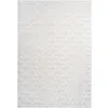 Image de Tapis Shaggy Effet 3D "Vivica" Blanc & Crème 120 x 160 cm