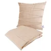 Image de Ensemble Coussin & Plaid "Paulina" 130x170cm Champagne