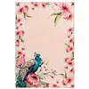 Image de Tapis Imprimé Fleuri à Poils Courts "Blossom" Crème 80 x 150 cm