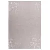 Image de Tapis Géométrique à Poils Longs "Bijou" Taupe & Argent 200 x 290 cm