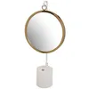 Image de Miroir à Poser Rond Eleganca 65cm Blanc & Or