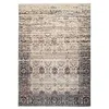 Image de Tapis Vintage Motif Oriental "Galaxy IV" Beige & Bleu 200 x 290 cm