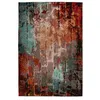 Image de Tapis Tissé Imprimé à Motifs "Primavera" Multicolore 80 x 150 cm