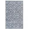 Image de Tapis Tissé Imprimé à Poils Plats "Maya II" Anthracite 200 x 290 cm