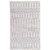 Image de Tapis Tissé Imprimé à Poils Plats "Maya III" Gris 120 x 180 cm