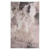 Image de Tapis Tissé Imprimé Vintage "Prayer II" Crème 80 x 150 cm