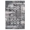 Image de Tapis Tissé Vintage à Poils Plats "Saphira" Gris 120 x 170 cm