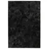Image de Tapis Fait Main en Cuir "Lavin VI" Noir 80 x 150 cm
