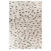 Image de Tapis Fait Main en Cuir "Lavin VII" Noir & Multicolore 160 x 230 cm