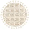 Image de Tapis Bohème Tissé à la Main "Bohist" 160cm Crème & Kaki