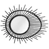 Image de Miroir Mural Design en Rotin "Aina" 58cm Noir