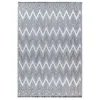 Image de Tapis Tissé Ethnique à Poils Courts "Sarai" Gris 120 x 170 cm