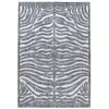 Image de Tapis Tissé Ethnique à Poils Courts "Sarai II" Gris 160 x 230 cm