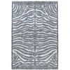 Image de Tapis Tissé Ethnique à Poils Courts "Sarai II" Gris 80 x 150 cm