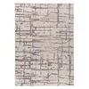 Image de Tapis Tissé Imprimé Abstrait "Jaka" Crème 80 x 150 cm