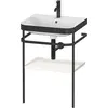 Image de Duravit, Meuble sous-lavabo, Happy D.2 Plus c-bonded Set avec console métallique, 575x490mm, 1 trou de robinetterie, HP4735O2222