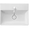 Image de Duravit, Évier, Lavabo DURASQUARE COMPACT sans meuble avec plan de toilette 500x400mm 1 robinetterie blanc (40 cm, 50 cm)