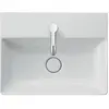 Image de Duravit, Évier, Lavabo DURASQUARE COMPACT sans cuvette 500x400mm sans trou de robinet blanc (Evier encastré, 40 cm, 50 cm)