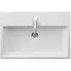 Image de Duravit, Évier, Lavabo Compact VERO AIR o ÜL m HLB 600x400mm sans trou pour robinet blanc (Evier encastré, 40 cm, 60 cm)