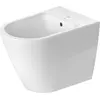 Image de Duravit, Cuvette toilettes + bidet, Bidet sur pied D-NEO back to wall m ÜL m HLB 1 trou de robinetterie blanc