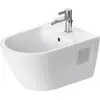 Image de Duravit, Cuvette toilettes + bidet, Bidet suspendu D-NEO avec cuvette et plage de robinetterie 1 trou blanc